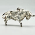 Vintage 925 Sterling Silver Large Bull Charm CA23-16