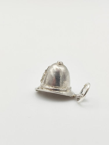 Vintage 925 Sterling Silver Policeman's Helmet Charm CA16-64