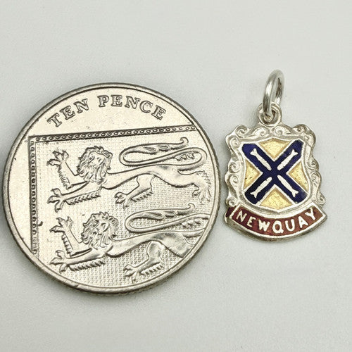 Vintage 925 Sterling Silver Newquay Travel Charm CA24-78