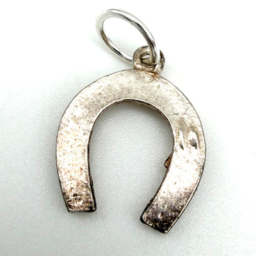 Vintage 925 Sterling Silver Good Luck Horseshoe Charm CA27-52
