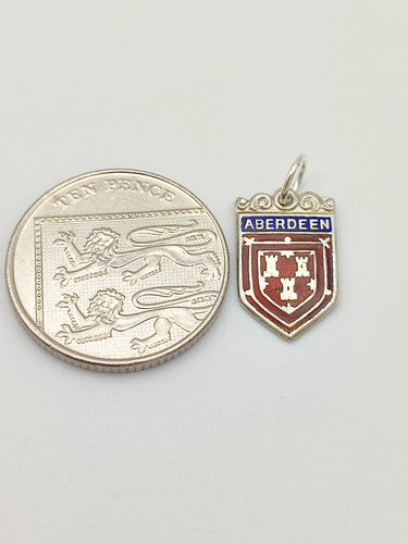 Vintage 925 Sterling Silver Aberdeen Travel Charm CA17-101
