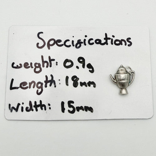 Vintage 925 Sterling Silver Teapot Charm CA21-42