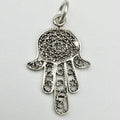 Vintage 925 Sterling Silver Hamza Hand Charm CA23-44