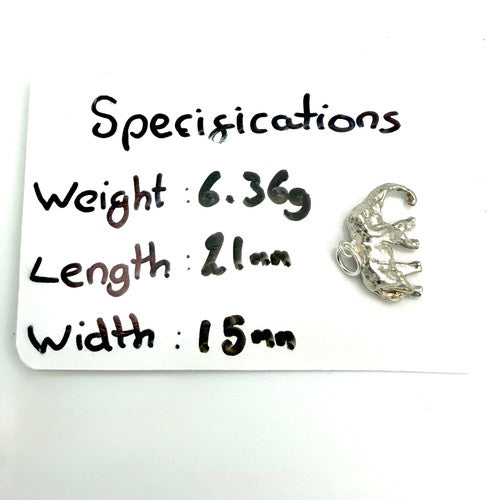 Vintage 925 Sterling Silver Elephant Charm CA27-34