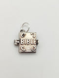 Vintage 925 Sterling Silver Bible Charm CA16-61