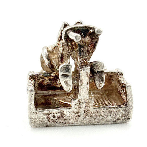 Vintage 925 Sterling Silver Pianist Charm CA26-39