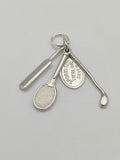 Vintage 925 Sterling Silver Sports Set Charm CA18-81