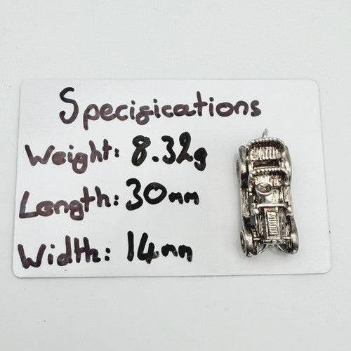 Vintage 925 Sterling Silver Large Car Charm CA23-20