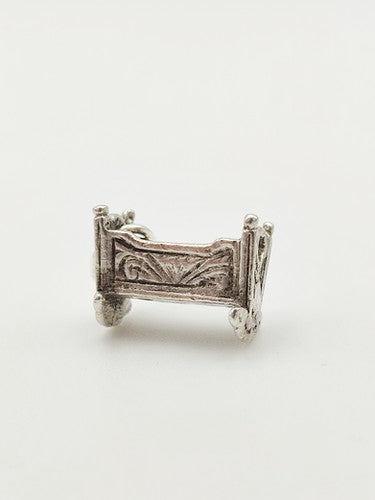 Vintage 925 Sterling Silver Cradle Charm CA17-73