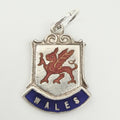 Vintage 925 Sterling Silver Wales Travel Charm CA25-17