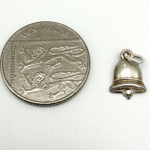 Vintage 925 Sterling Silver Bell Charm CA26-3
