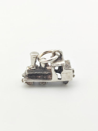 Vintage 925 Sterling Silver Train Charm CA13-30