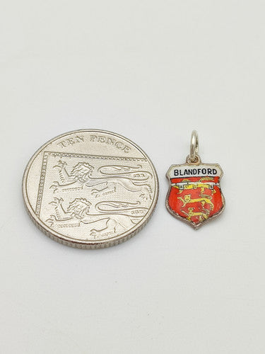Vintage 925 Sterling Silver Blandford Travel Charm CA13-109