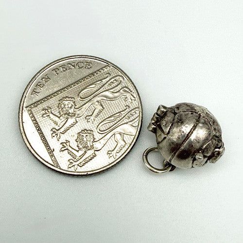 Vintage 925 Sterling Silver Football Charm CA26-32