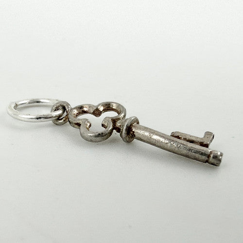 Vintage 925 Sterling Silver Letter L Key Charm CA29-19