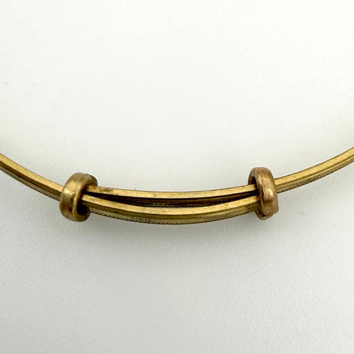 Vintage 9ct Yellow Gold Baby Childs Bangle PG27
