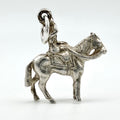 Vintage 925 Sterling Silver Queen Elizabeth Horseback Charm CA29-16