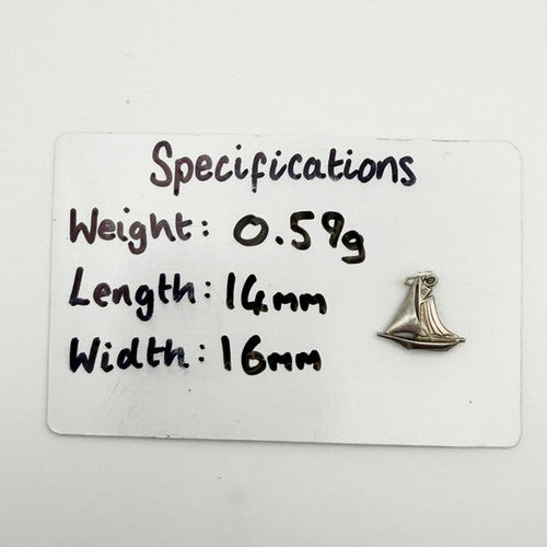 Vintage 925 Sterling Silver Boat Charm CA19-74