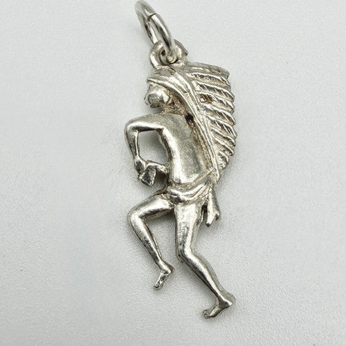 Vintage 925 Sterling Silver Native American Charm CA24-25