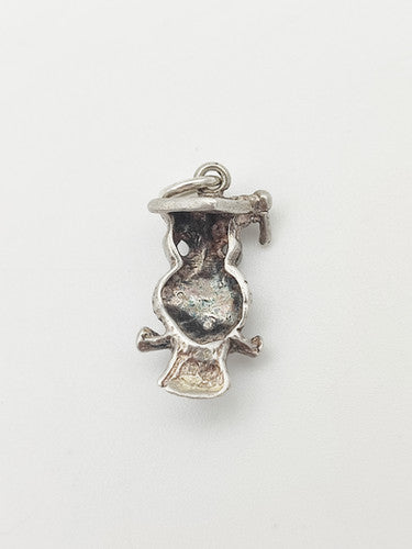 Vintage 925 Sterling Silver Owl Charm CA13-84