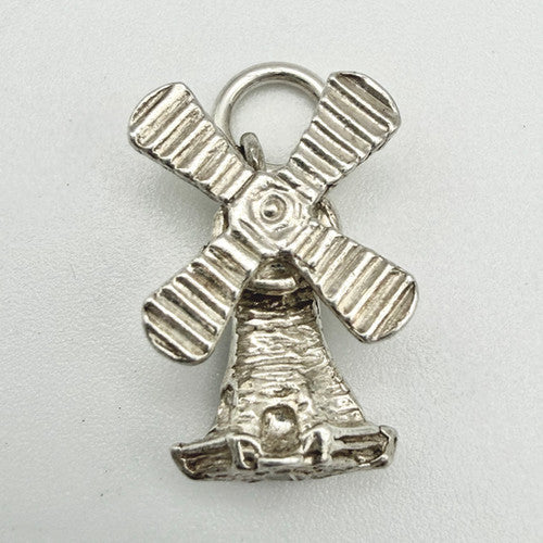 Vintage 925 Sterling Silver Windmill Charm CA22-49