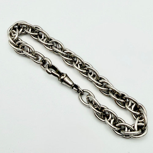 Vintage 925 Sterling Silver Fancy Link Bracelet Bracelet-53