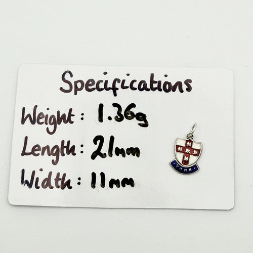 Vintage 925 Sterling Silver York Travel Charm CA20-24