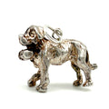 Vintage 925 Sterling Silver Saint Bernard Dog Charm CA27-61