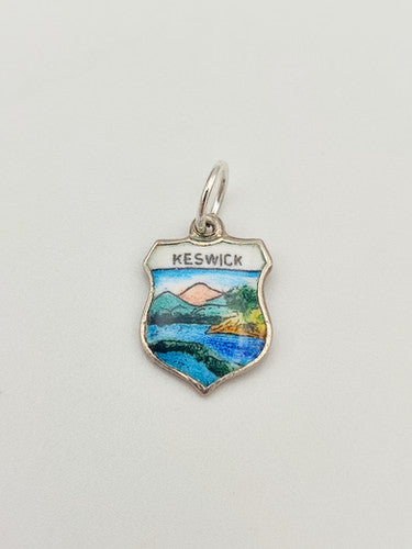 Vintage 925 Sterling Silver Keswick Travel Charm CA15-85