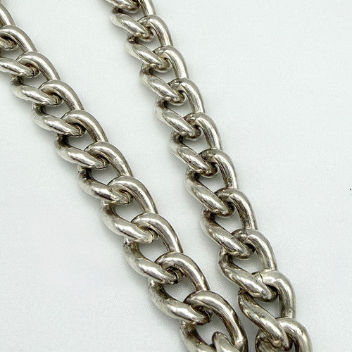 Vintage 925 Sterling Silver Heart Padlock Curb Bracelet Bracelets-65