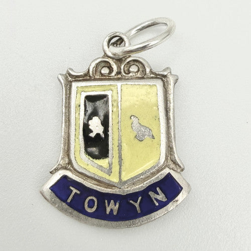 Vintage 925 Sterling Silver Towyn Travel Charm CA25-20