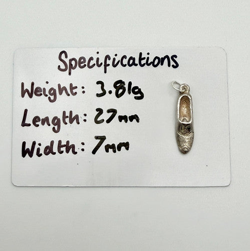 Vintage 925 Sterling Silver Shoe Charm CA19-50