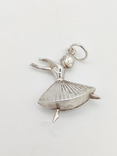 Vintage 925 Sterling Silver Dancer Charm CA17-1