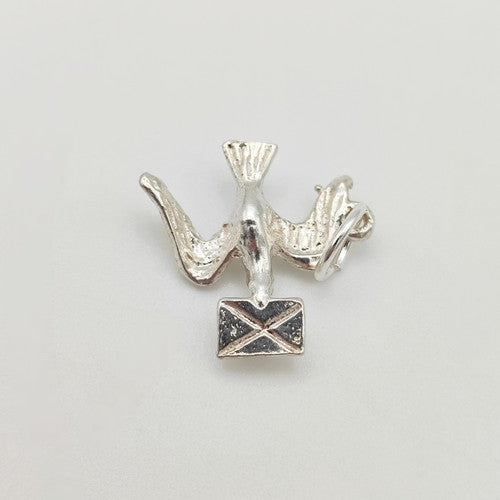 Vintage 925 Sterling Silver Love Bird Charm CA18-100