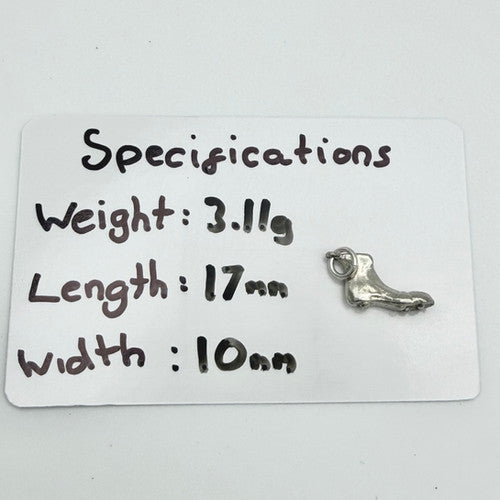 Vintage 925 Sterling Silver Football Boot Charm CA24-28