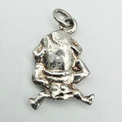 Vintage 925 Sterling Silver Humpty Dumpty Charm CA23-35