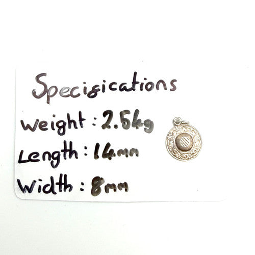 Vintage 925 Sterling Silver Welsh Hat Charm CA27-23