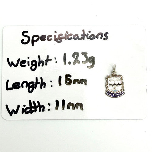 Vintage 925 Sterling Silver Southport Travel Charm CA26-28