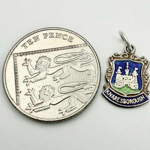 Vintage 925 Sterling Silver Knaresborough Travel Charm CA20-14