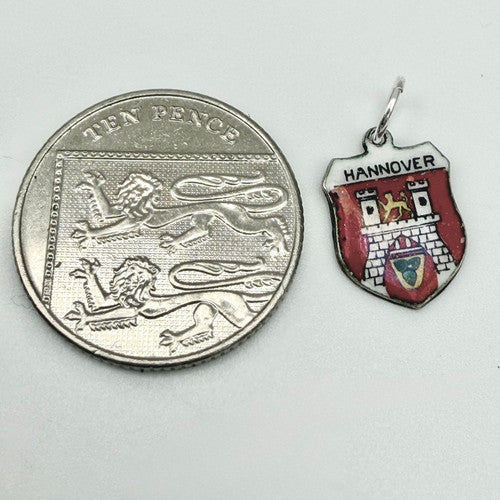 Vintage 800 Silver Hannover Travel Charm CA25-23
