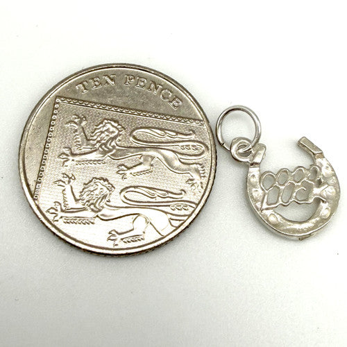 Vintage 925 Sterling Silver Good Luck Horseshoe Charm CA27-31