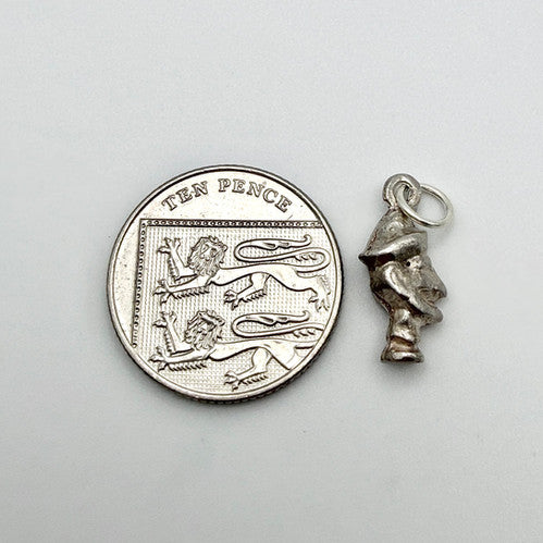 Vintage 925 Sterling Silver Jester Charm CA19-53