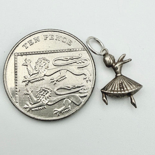 Vintage 925 Sterling Silver Dancer Charm CA21-55