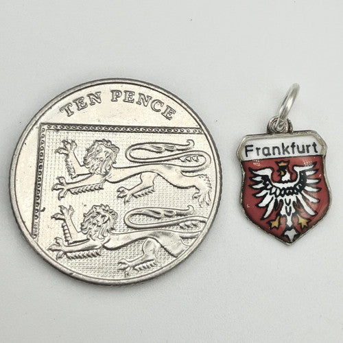 Vintage 800 Silver Frankfurt Charm CA24-29