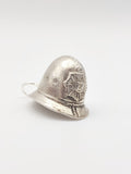 Vintage 925 Sterling Silver Policemans Helmet Charm CA18-24