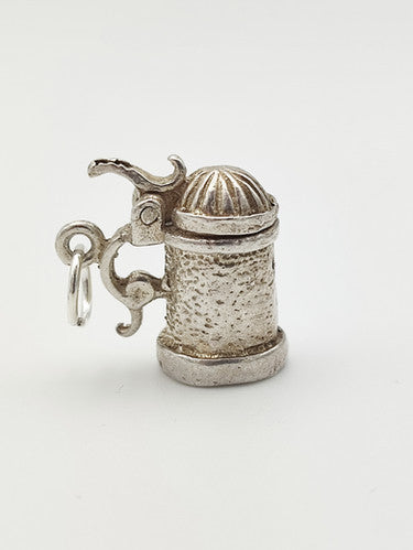 Vintage 925 Sterling Silver Tankard Charm CA15-121