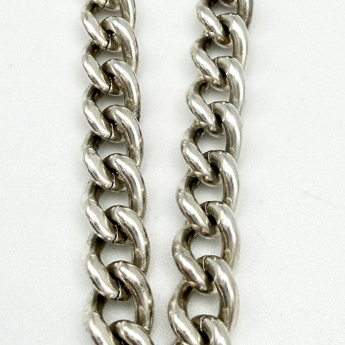 Vintage 925 Sterling Silver Curb Link Bracelet Bracelets-67