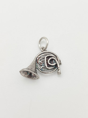 Vintage 925 Sterling Silver French Horn Charm CA14-16
