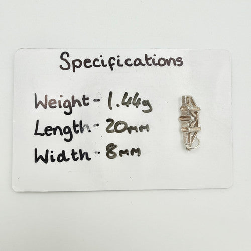 Vintage 925 Sterling Silver Tower Bridge Charm CA19-31