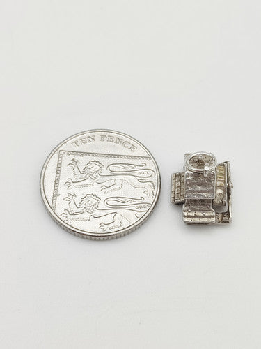 Vintage 925 Sterling Silver Watermill Charm CA15-84